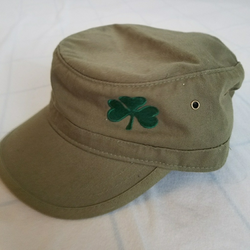 Army style shamrock hat
